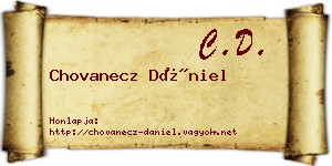 Chovanecz Dániel névjegykártya
